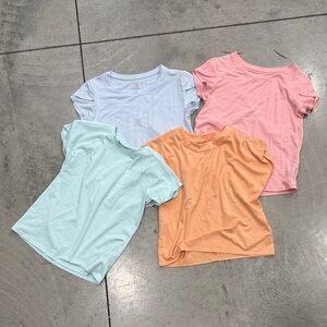 Athleta Girl Short Sleeve Tees - Blue, Pink, Orange, Mint